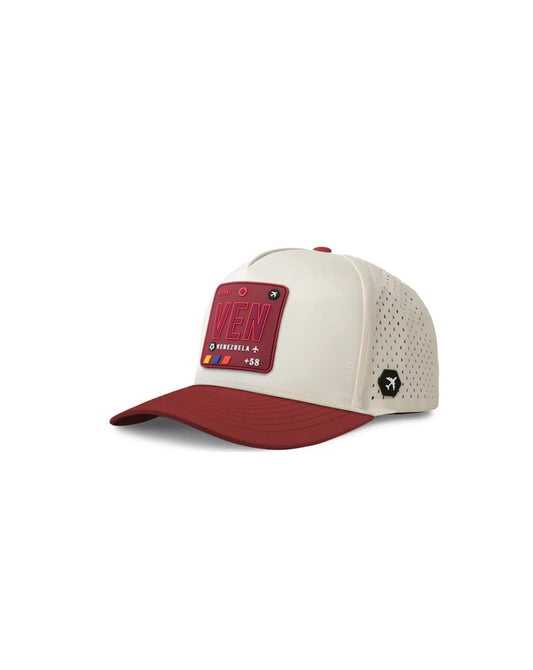 VEN - Performance Hat  - Vinotinto│ White