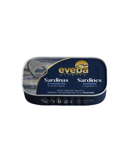 Sardinas en Aceite Vegetal Eveba 125 gr